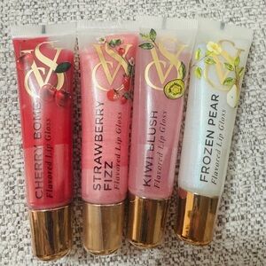Victoria's Secret Lip Gloss Set - Red, Pink, Light Pink, White